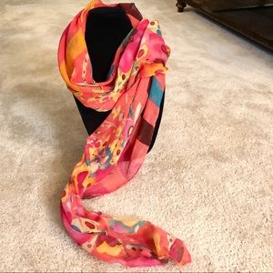 Bright floral scarf NWT